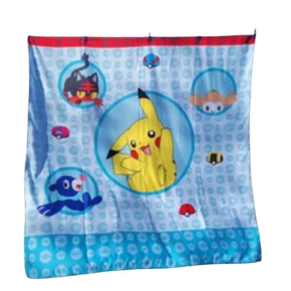 Pokemon Shower Curtain Matching Trashcan
